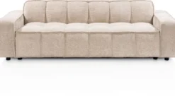 Amalfi, 3.5-zits - pocketvering - stof Derby - beige