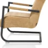 Angelica, bijzetfauteuil + zwart frame (ROB)