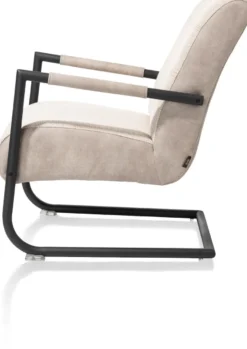 Angelica, bijzetfauteuil + zwart frame (ROB)