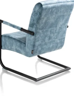 Angelica, bijzetfauteuil + zwart frame (ROB)