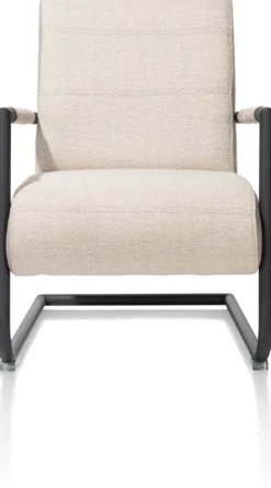Angelica, bijzetfauteuil + zwart frame (ROB)