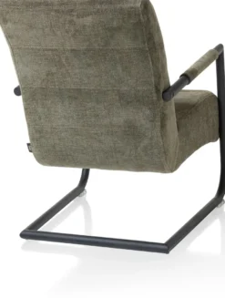 Angelica, bijzetfauteuil + zwart frame (ROB)