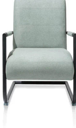 Angelica, bijzetfauteuil + zwart frame (ROB)