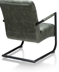 Angelica, bijzetfauteuil + zwart frame (ROB)