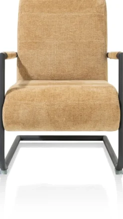 Angelica, bijzetfauteuil + zwart frame (ROB)