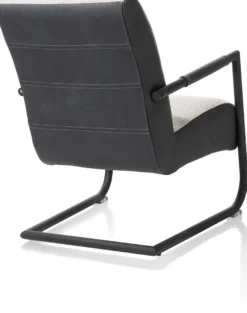 Angelica, bijzetfauteuil + zwart frame (ROB)