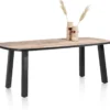 Avalox, bartafel ovaal 210 x 110 cm - kleur driftwood - 4 poot