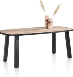 Avalox, bartafel ovaal 180 x 110 cm - kleur driftwood - 4 poot
