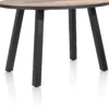 Avalox, bartafel rond 150 x 120 cm - kleur driftwood - 4 poot