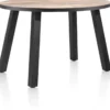 Avalox, bartafel rond 130 x 110 cm - kleur driftwood - 4 poot