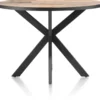Avalox, bartafel rond 130 x 110 cm - kleur driftwood - centrale poot