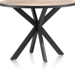 Avalox, bartafel rond 130 x 110 cm - kleur driftwood - centrale poot