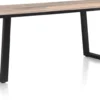 Avalox, bartafel 230 x 98 cm - kleur driftwood - V poot
