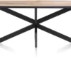 Avalox, eetkamertafel ovaal 180 x 110 cm - kleur driftwood - centrale poot