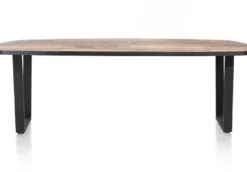 Avalox, eetkamertafel ovaal 240 x 110 cm - kleur driftwood - V poot