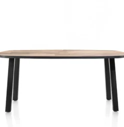 Avalox, eetkamertafel ovaal 210 x 110 cm - kleur driftwood - 4 poot
