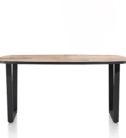 Avalox, eetkamertafel ovaal 180 x 110 cm - kleur driftwood - V poot