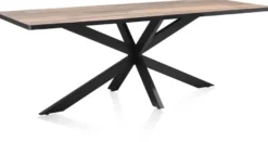 Avalox, eetkamertafel 170 x 98 cm - kleur driftwood - centrale poot