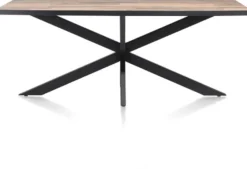 Avalox, eetkamertafel 170 x 98 cm - kleur driftwood - centrale poot