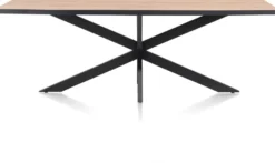 Avalox, eetkamertafel 230 x 98 cm - kleur driftwood - centrale poot