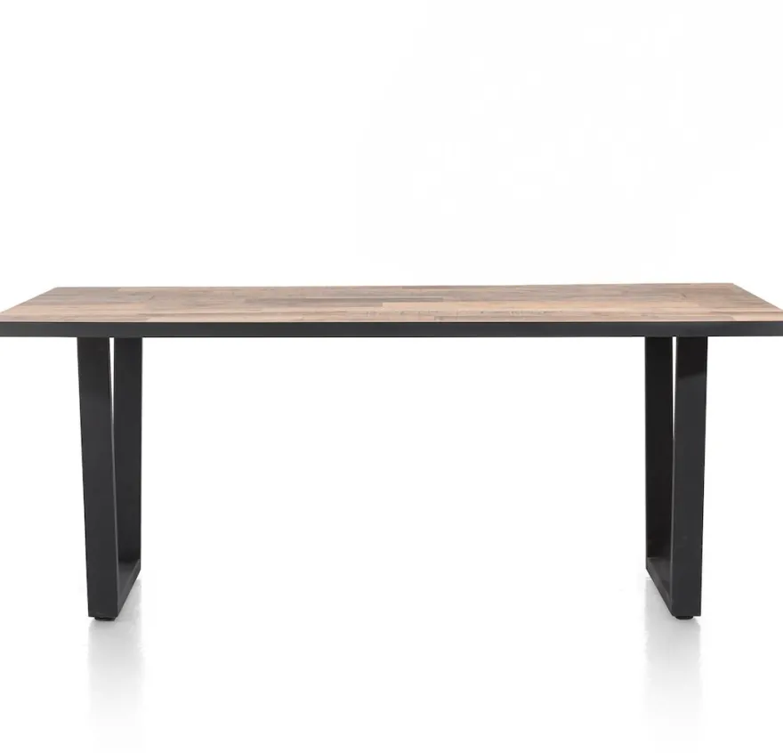 Avalox, eetkamertafel 200 x 98 cm - kleur driftwood - V poot
