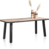 Avalox, eetkamertafel 200 x 98 cm - kleur driftwood - 4 poot
