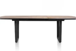 Avalox, uitschuif bartafel ovaal 190 (+ 60) x 110 cm - kleur driftwood - V poot