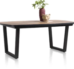 Avalox, uitschuif bartafel ovaal 190 (+ 60) x 110 cm - kleur driftwood - V poot