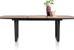 Avalox, uitschuif bartafel ovaal 190 (+ 60) x 110 cm - kleur driftwood - V poot
