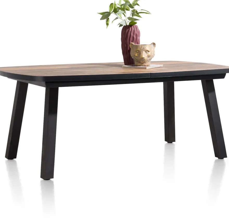 Avalox, uitschuif bartafel ovaal 190 (+ 60) x 110 cm - kleur driftwood - 4 poot