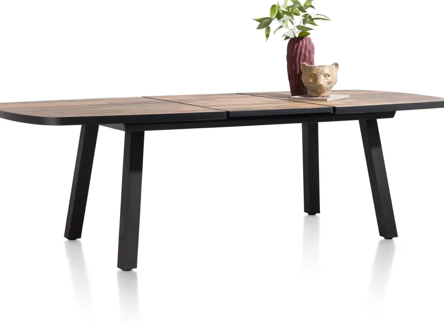 Avalox, uitschuif bartafel ovaal 190 (+ 60) x 110 cm - kleur driftwood - 4 poot