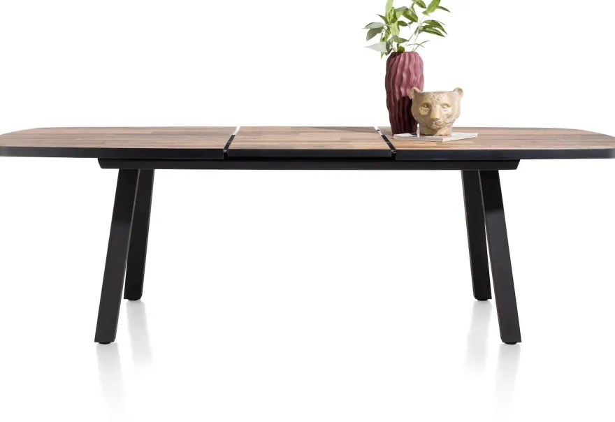 Avalox, uitschuif bartafel ovaal 190 (+ 60) x 110 cm - kleur driftwood - 4 poot