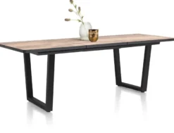 Avalox, uitschuif bartafel 190 (+ 60) x 98 cm - kleur driftwood - V poot