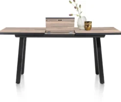 Avalox, uitschuif bartafel 160 (+ 50) x 98 cm - kleur driftwood - 4 poot