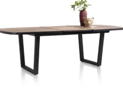 Avalox, uitschuiftafel ovaal 190 (+ 60) x 110 cm - kleur driftwood - V poot