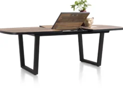 Avalox, uitschuiftafel ovaal 190 (+ 60) x 110 cm - kleur driftwood - V poot