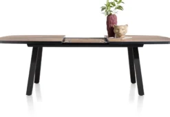 Avalox, uitschuiftafel ovaal 190 (+ 60) x 110 cm - kleur driftwood - 4 poot