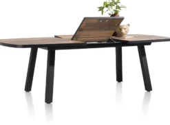 Avalox, uitschuiftafel ovaal 190 (+ 60) x 110 cm - kleur driftwood - 4 poot