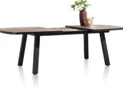 Avalox, uitschuiftafel ovaal 190 (+ 60) x 110 cm - kleur driftwood - 4 poot