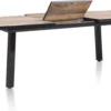 Avalox, uitschuiftafel 190 (+ 60) x 98 cm - kleur driftwood - 4 poot