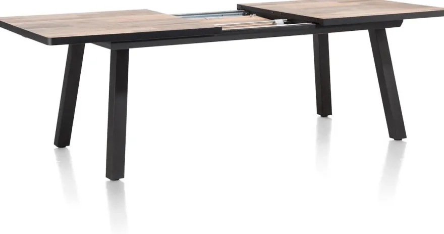 Avalox, uitschuiftafel 190 (+ 60) x 98 cm - kleur driftwood - 4 poot