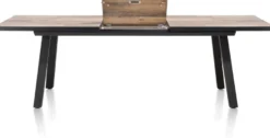 Avalox, uitschuiftafel 190 (+ 60) x 98 cm - kleur driftwood - 4 poot