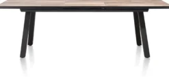Avalox, uitschuiftafel 190 (+ 60) x 98 cm - kleur driftwood - 4 poot