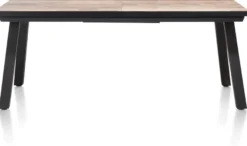 Avalox, uitschuiftafel 190 (+ 60) x 98 cm - kleur driftwood - 4 poot