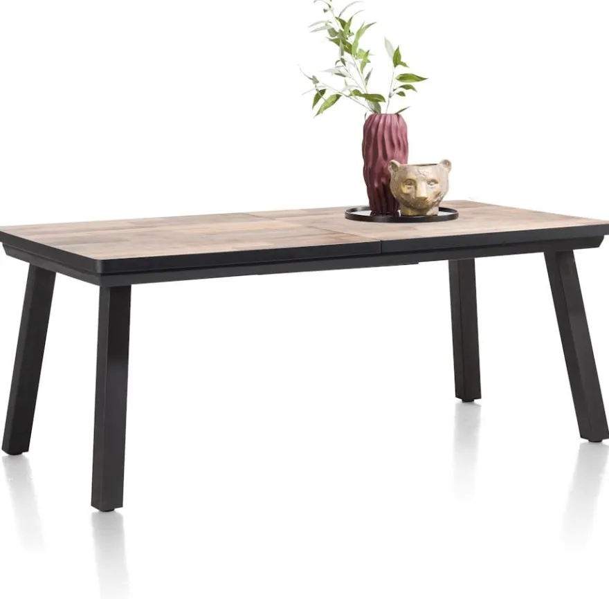 Avalox, uitschuiftafel 190 (+ 60) x 98 cm - kleur driftwood - 4 poot