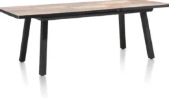 Avalox, uitschuiftafel 160 (+ 50) x 98 cm - kleur driftwood - 4 poot
