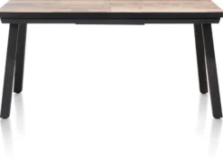 Avalox, uitschuiftafel 160 (+ 50) x 98 cm - kleur driftwood - 4 poot
