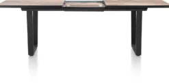 Avalox, uitschuiftafel 190 (+ 60) x 98 cm - kleur driftwood - V poot