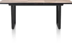Avalox, uitschuiftafel 160 (+ 50) x 98 cm - kleur driftwood - V poot