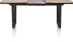 Avalox, uitschuiftafel 160 (+ 50) x 98 cm - kleur driftwood - V poot